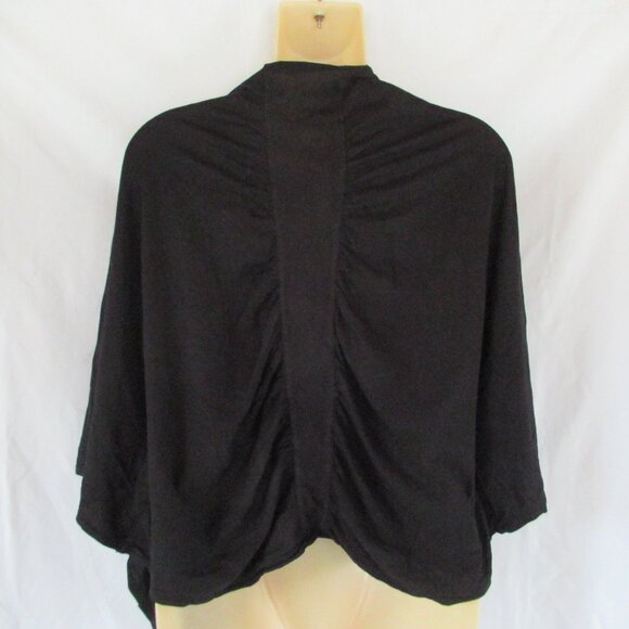 Barbara Lesser cardi swing flowy Medium black butterfly sleeves - Picture 6 of 6